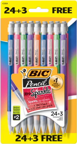 BIC Xtra-Sparkle mekaaninen kynä, 24 kpl