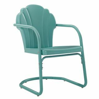 Tulip Blue Metal Outdoor Lounge -tuolit