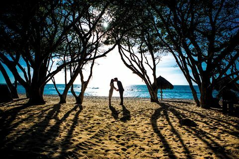 Rannikkoviiva niemimaalla Riviera Nayaritin alueella, jossa sijaitsee viiden tähden Four Seasons, Punta Mita