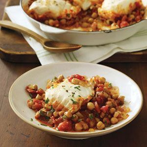 valkoinen kala chickpea ragu -reseptilla