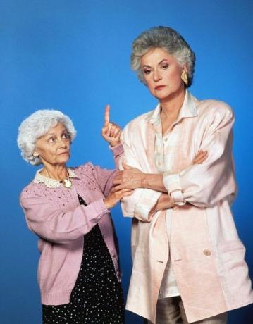 Bea Arthur ja Estelle Getty kultaisissa tytöissä