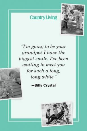 "Olen isoisäsi, minulla on suurin hymy, jota olen odottanut tavata sinut niin kauan, kauan" - Billy Crystal