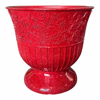 Pioneer Woman Mazie Red Resin Planter