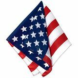 Amerikan lipun painettu bandana