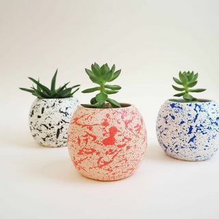 Pyöreä Splatter Plant Pot