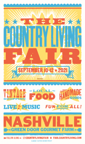 Country Living Fair 2021 Hatch Show Juliste