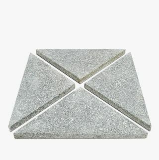 Aurinkovarjon pohja: Granite Slabs Parasol Base Weights, 60kg, 4 kpl pakkaus, harmaa