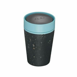 rCUP Kierrätetty kahvikuppi 8oz (227ml) - Black & Teal