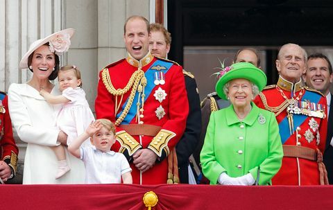 Kuninkaallinen perhe Trooping the Colourissa