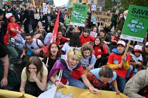 greta thunberg ilmastonmuutos protestoi Glasgow'ssa