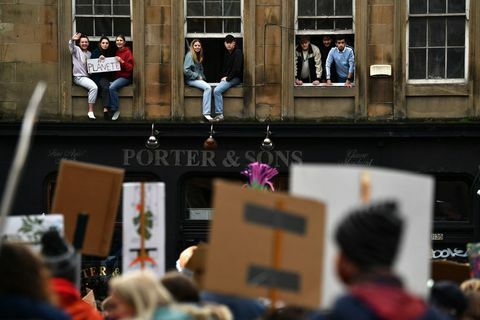 greta thunberg ilmastonmuutos protestoi Glasgow'ssa