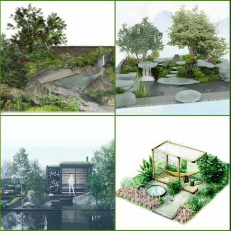 Chelsea-kukkaesitys 2021 sanctuary gardens
