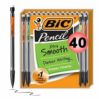 BIC Xtra-Smooth mekaaniset lyijykynät pyyhekumilla, 40 kpl 