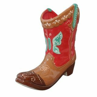 Pioneer Woman Just Red Boot Planter