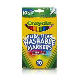 Crayola Ultra Clean Classic Fine Line pestävä tussi, 10 count