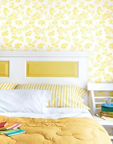 keltainen ja valkoinen sänky