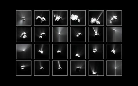 Rosetta-avaruusaluksen komeetta 67P / Churyumov-Gerasimenko (67P / C-G) -valokuva