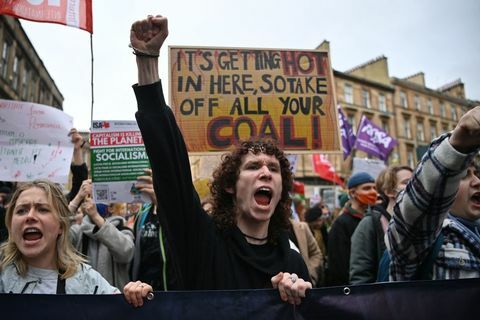 greta thunberg ilmastonmuutos protestoi Glasgow'ssa
