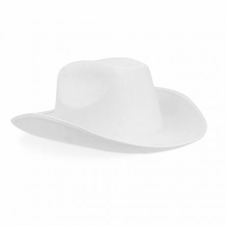 Valkoinen huopa Cowboy-hattu