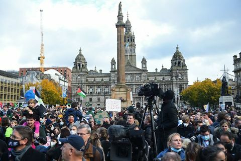 greta thunberg ilmastonmuutos protestoi Glasgow'ssa