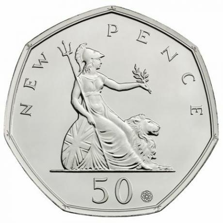 Royal Mint julkaisee uuden 50p kolikon